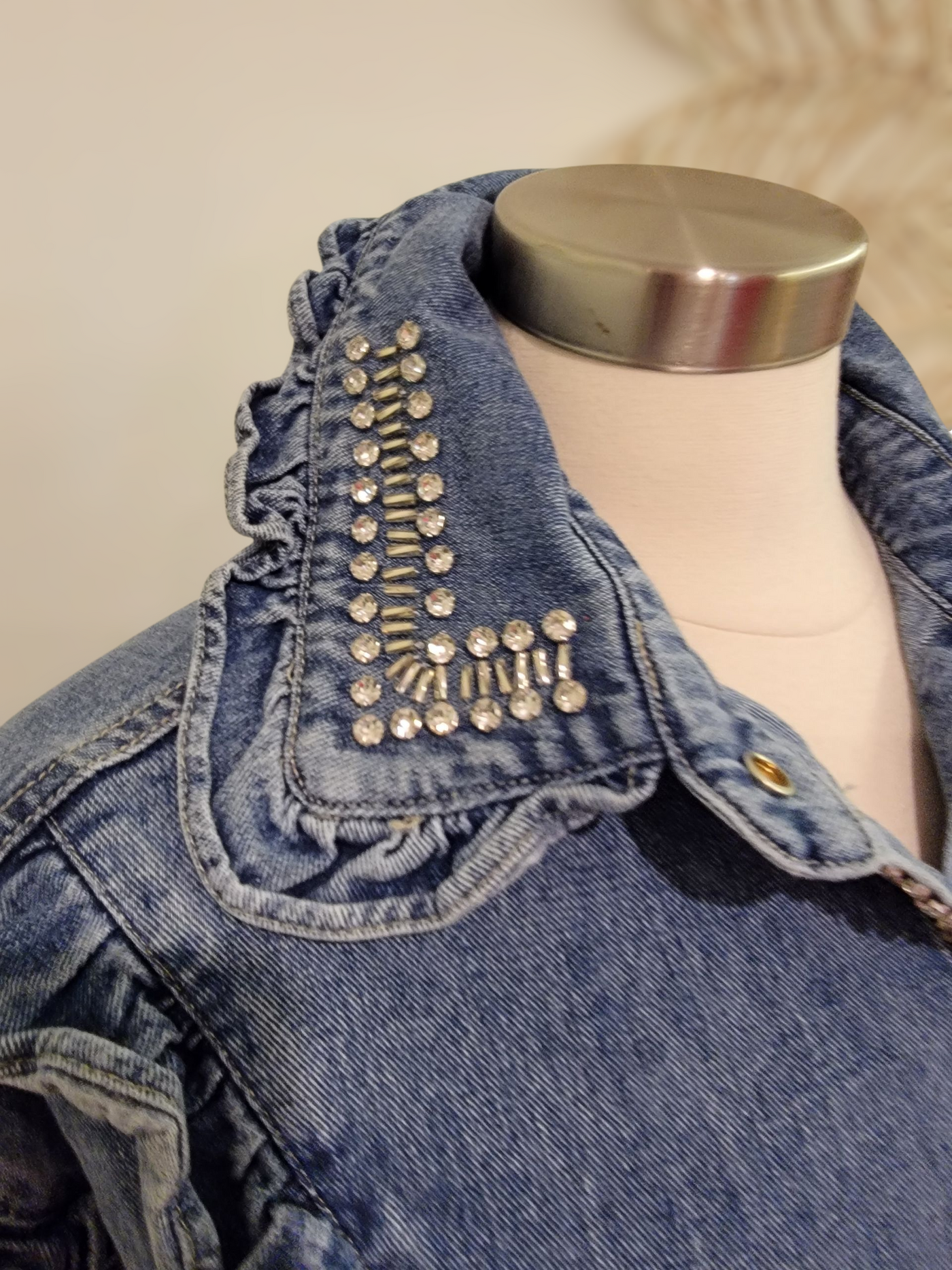 Embellished Denim Shirt