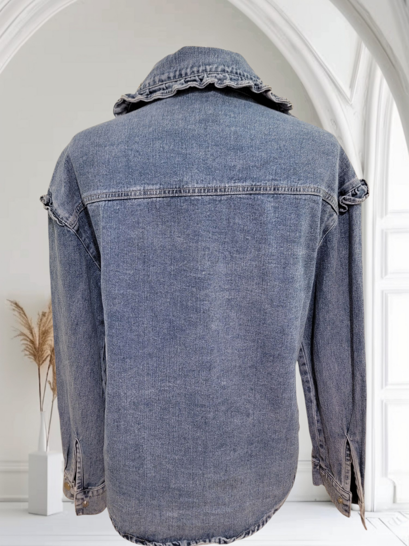 Embellished Denim Shirt