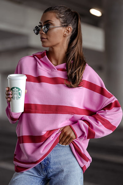 Oversized sweatshirt with hood