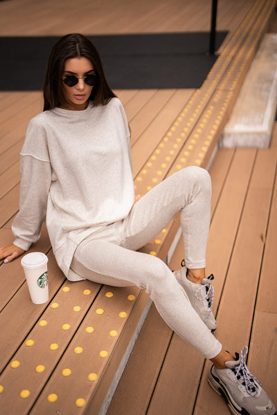 Sweatshirt And Leggins Set