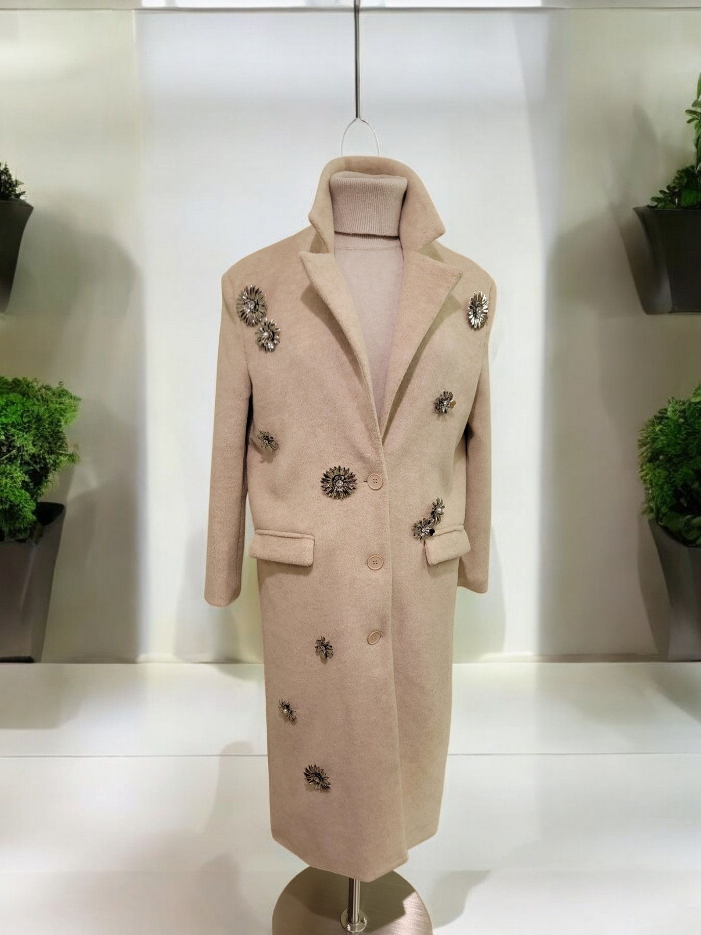 Winter Coat with Embellishments