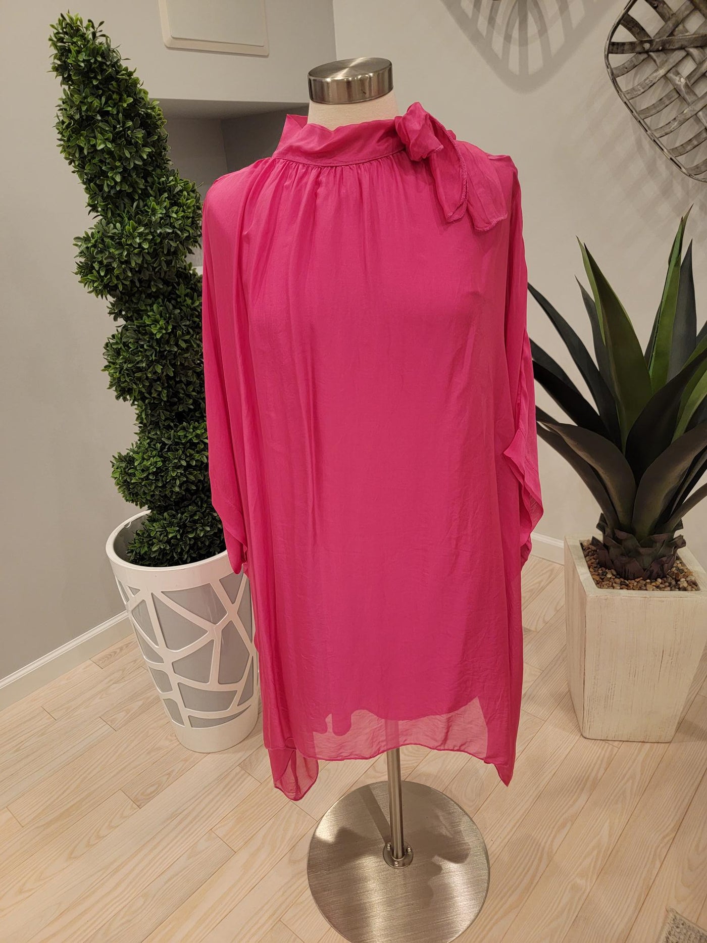 Silk oversize dress