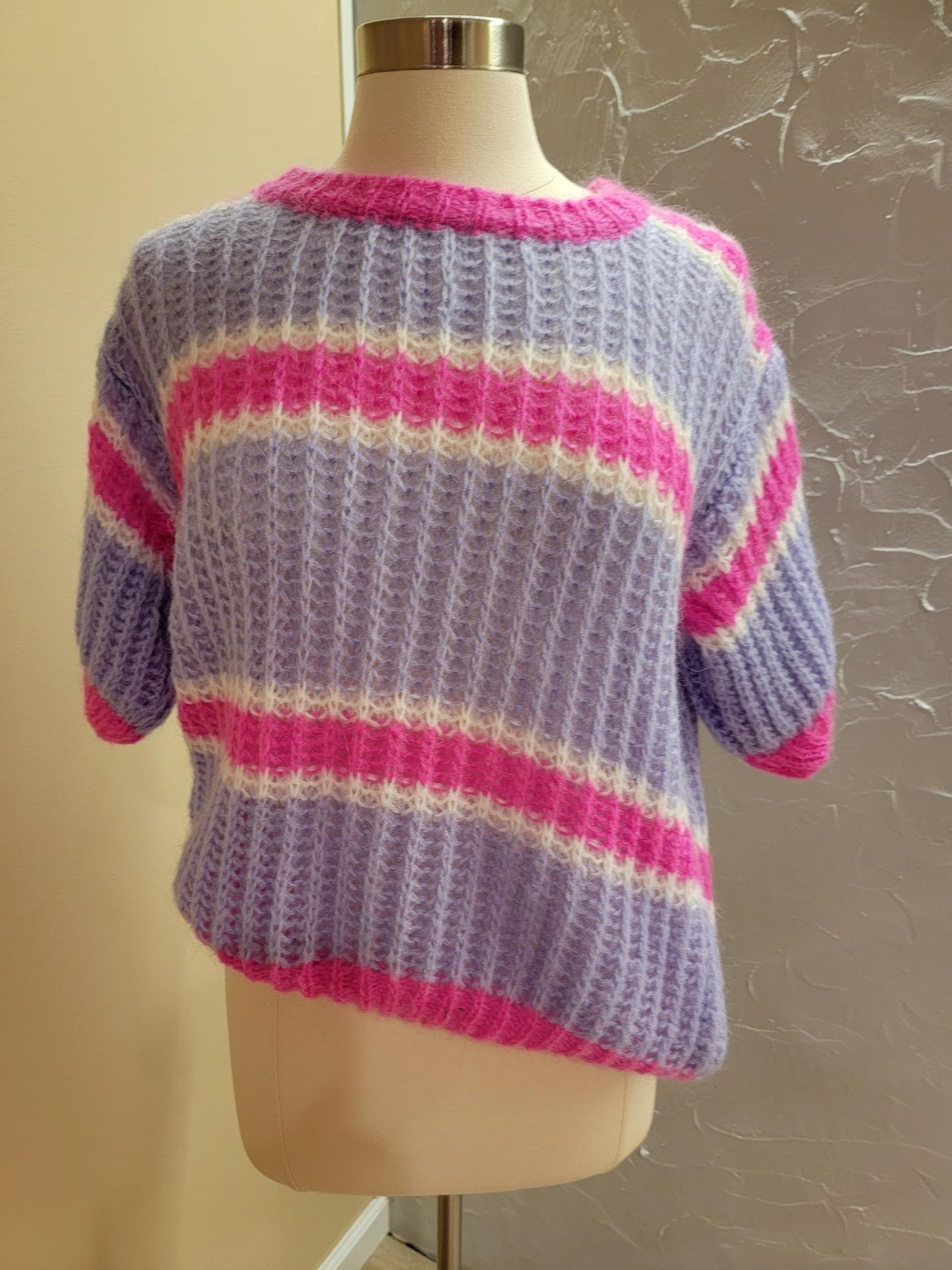 Striped Sweater with short sleeves