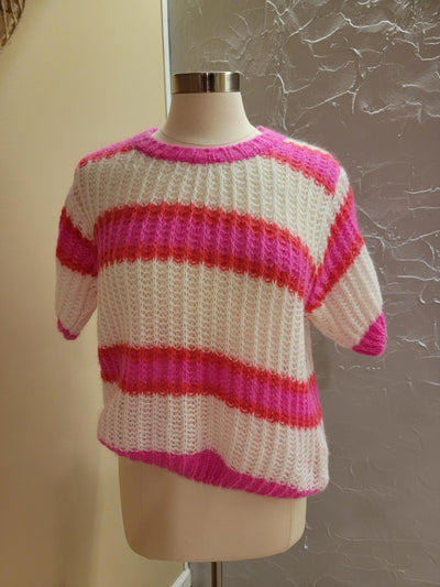 Striped Sweater with short sleeves