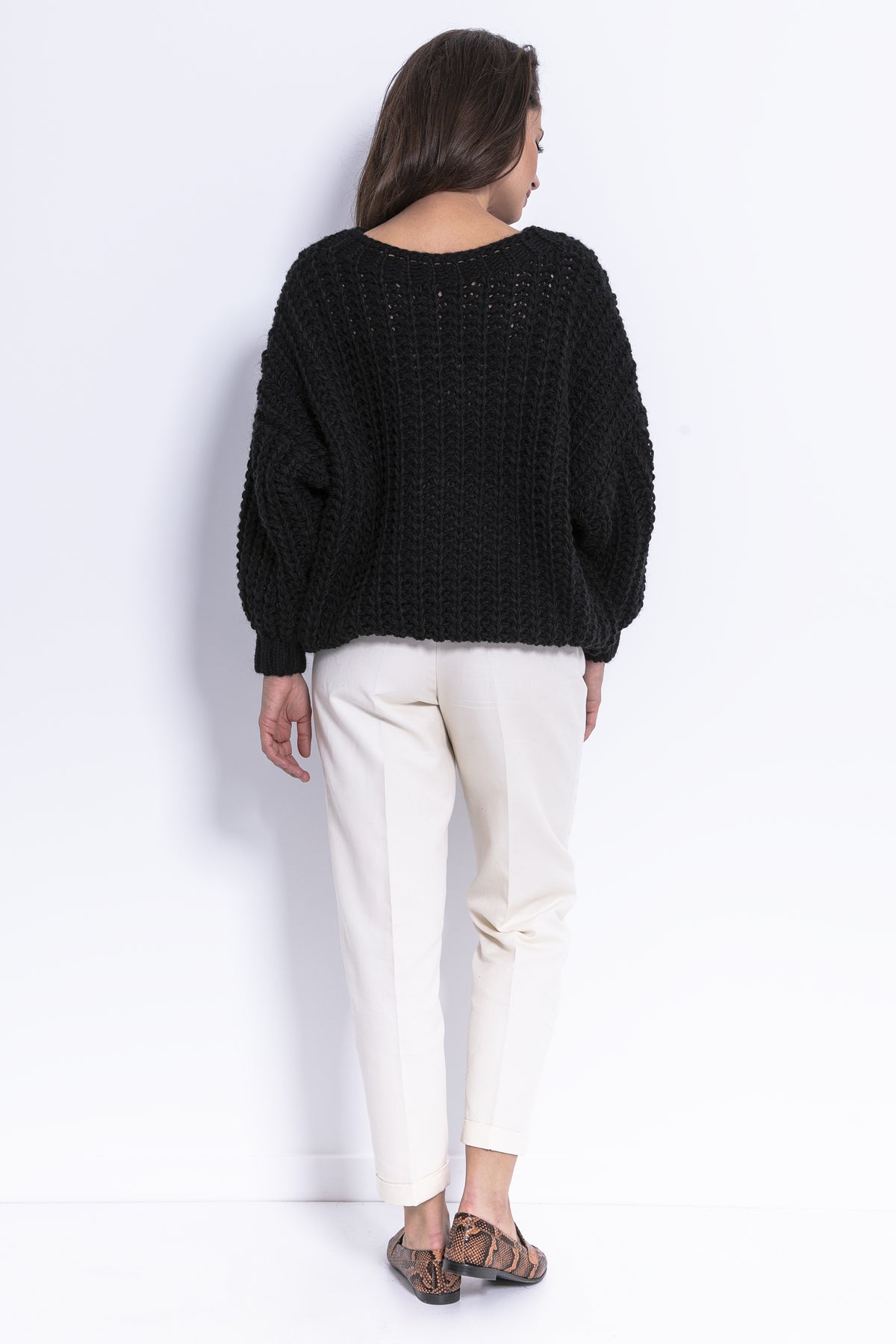 Relaxed chunky knit sweater
