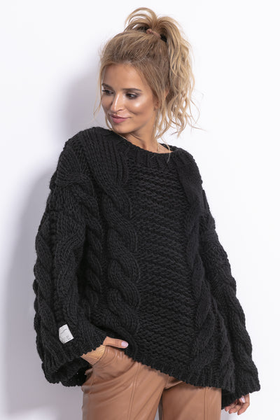 Chunky Knit Braided Sweater – Moya Mania