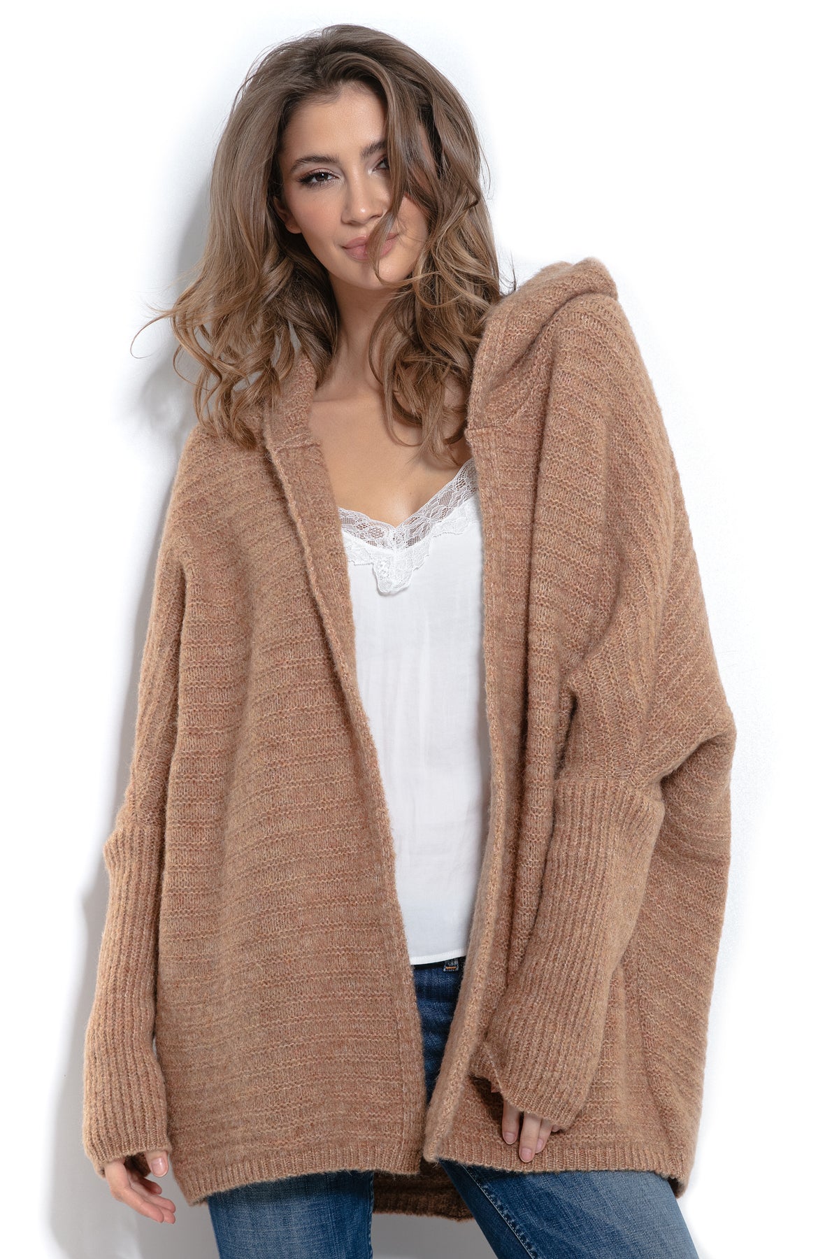 Openfront Hooded Cardigan