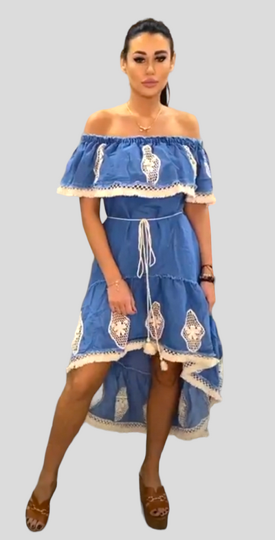 Spanish Style Denim Dress